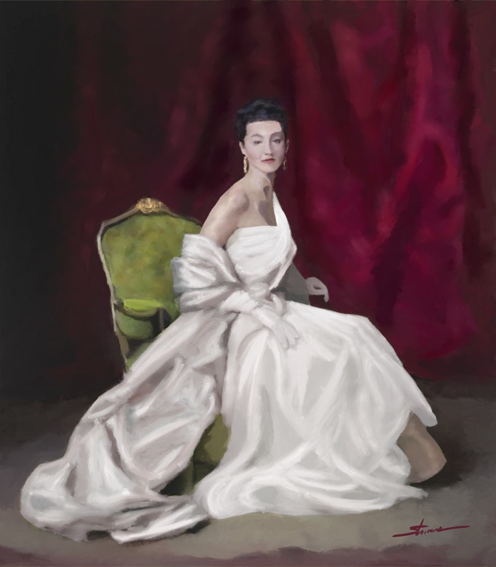 Lady Wagner:  35x40 Oil on Canvas